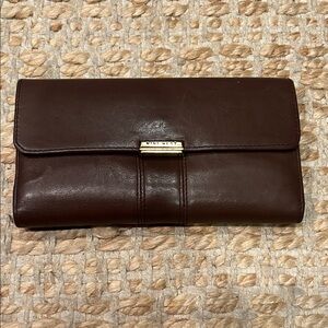 Nine West Dark Brown Leather Wallet